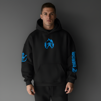 Hoodie Retro Blue God
