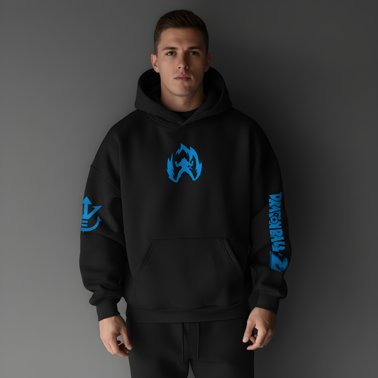 Hoodie Retro Blue God