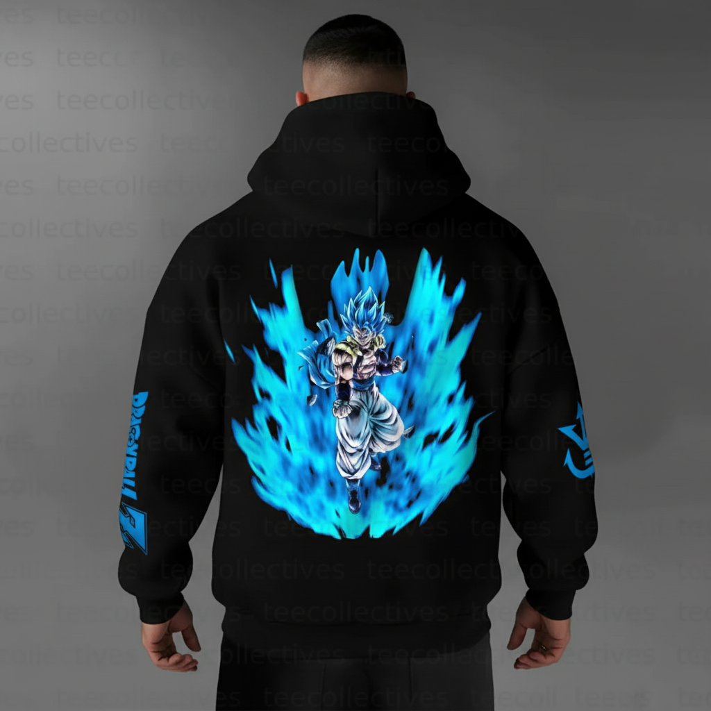 Hoodie Retro Blue God