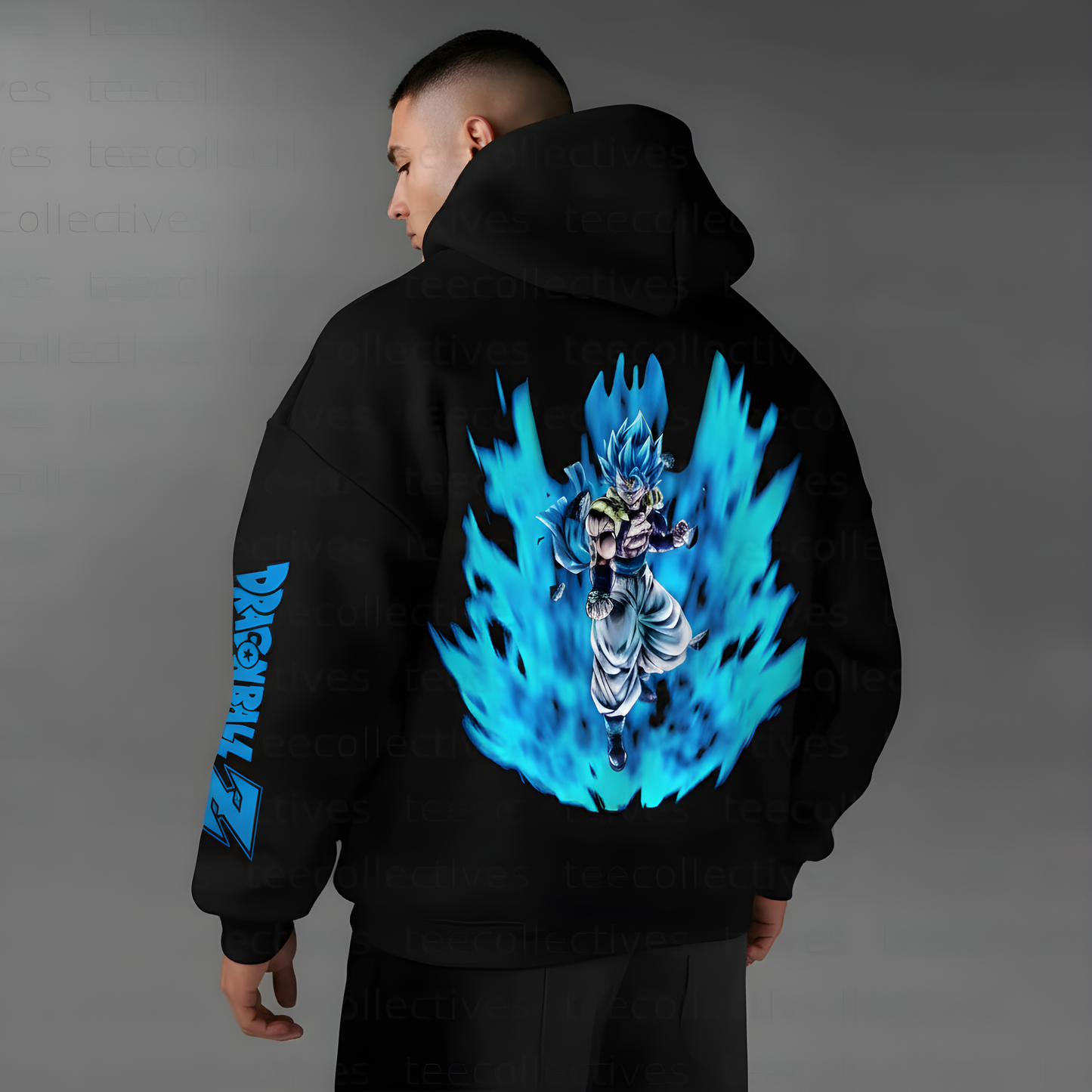 Hoodie Retro Blue God